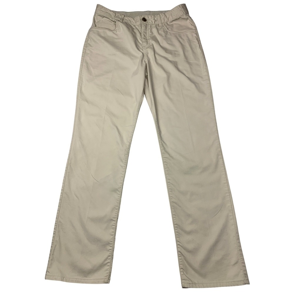 Nike Dri-FIT Pants Womens XL Beige Stretch Utility Commuter Straight Pants